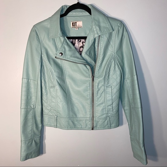 Kut from the Kloth Faux-Leather Bomber Jacket